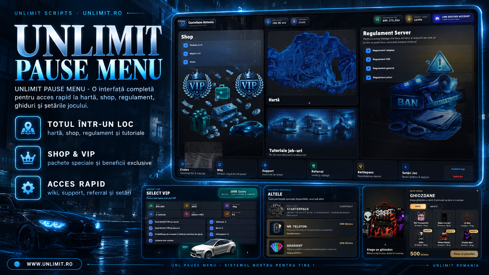 Unlimit Pause Menu - All in one — captură din joc