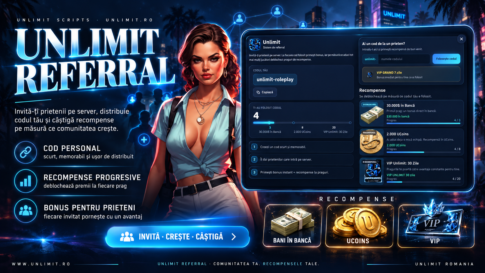 Unlimit Referral — captură din joc
