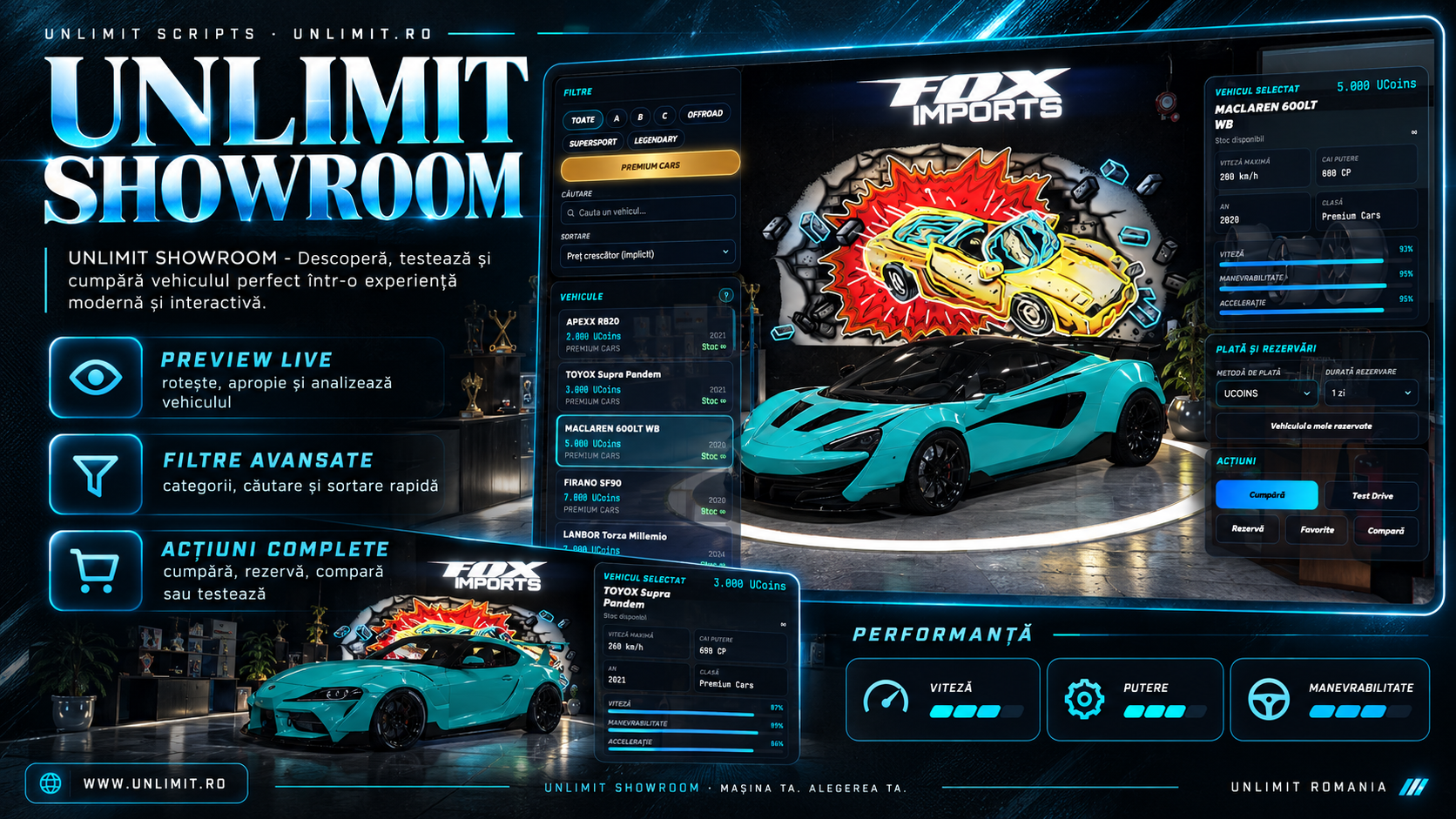 Unlimit Showroom — captură din joc